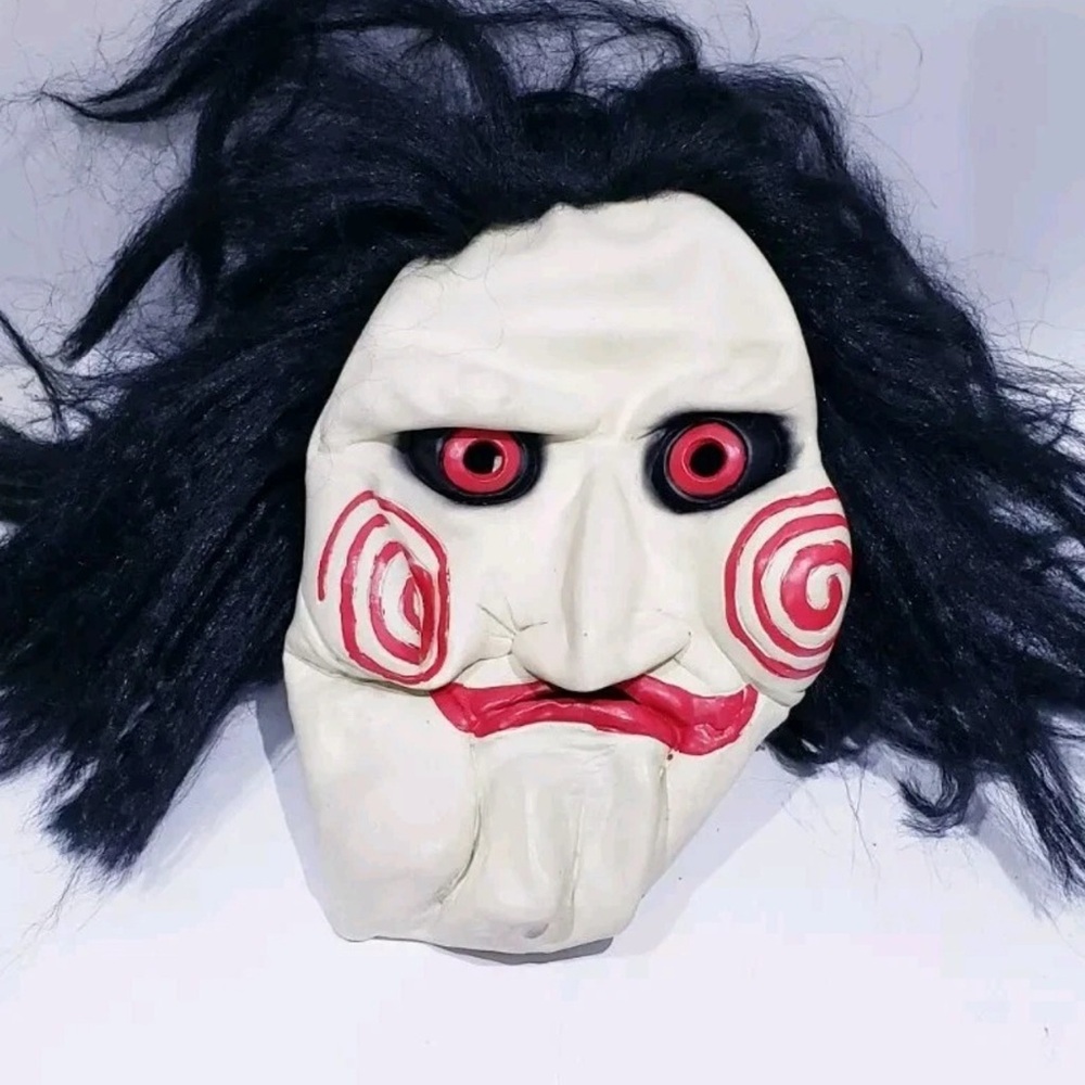 2004 SAW Halloween Mask Billy Puppet Jigsaw Paper Magic Group Mask